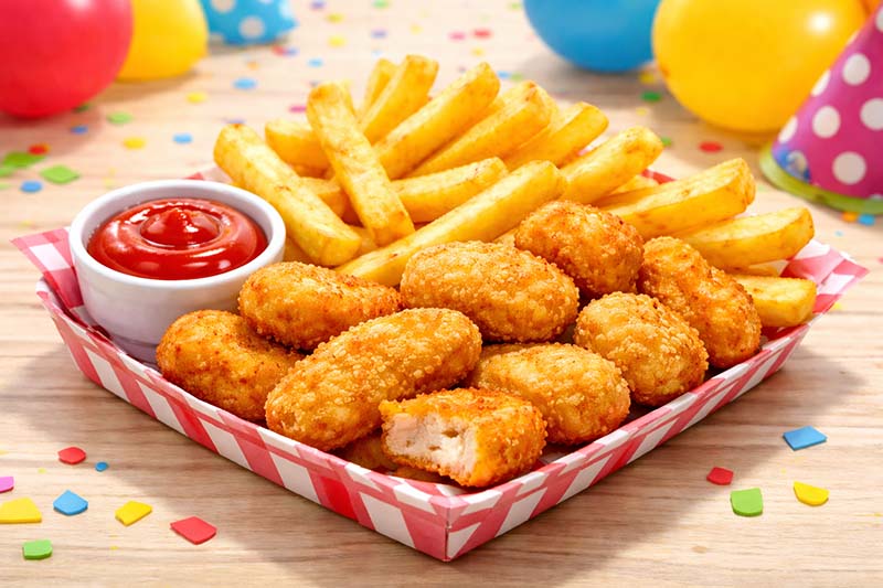 Chicken Nuggets and Chips